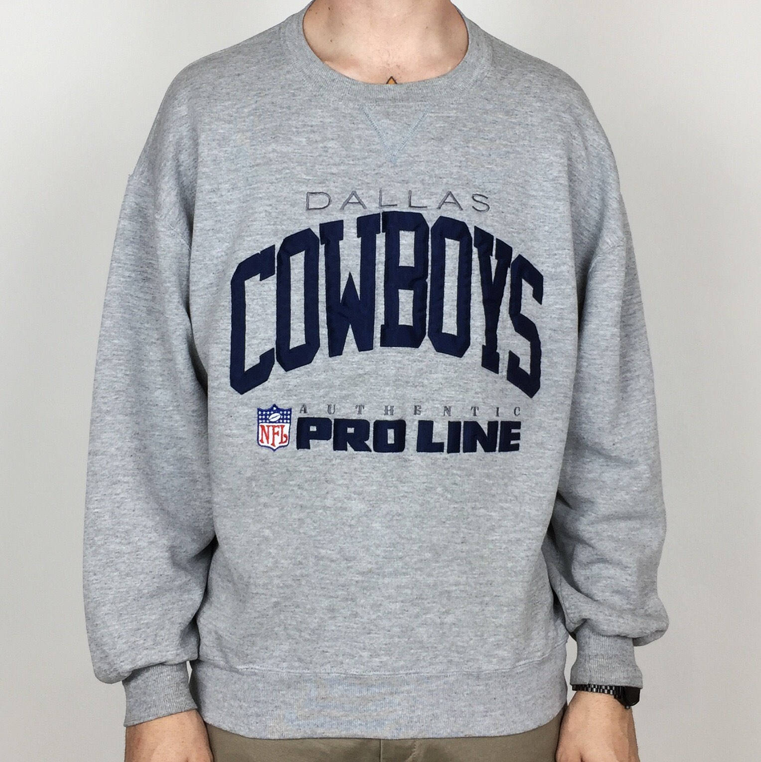 dallas cowboys embroidered sweatshirt