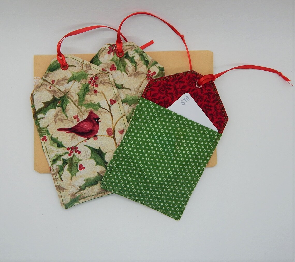 Fabric Gift Card Holders Holiday Gift Card Pouch Gift Money Etsy