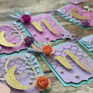 Mermaid Banner, Mermaid Party,  Mermaid Banner high chair banner
