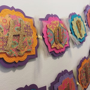 Moroccan banner, birthday banner