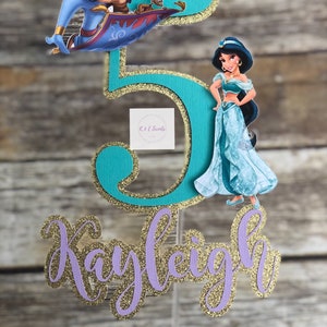 Princess Cake Topper, Number Cake Topper