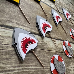 Shark, Shark Toppers, Shark party, Shark theme