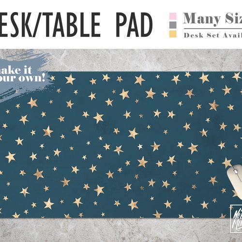 White Marble Pattern Desk Mat 2 Sizes High Quality Digital Etsy