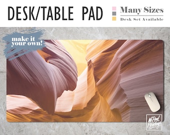 Antelope Canyon Desert Print Desk Mat, Desk Set, Office Decor, Home Office, Work Essentials, Student Desk, Gaming Desk, Mousepad, Workspace