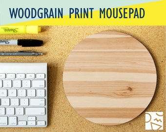 Wood Grain Print Mousepad, Home & Office, Home Office, Office Decor, Trendy Workspace, Gamer Desk, Mousepad, Work Essentials