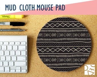 Mud Cloth Print Mousepad, Home & Office, Home Office, Office Decor, Work Essentials, Gaming Desk, Student Desk, Desk Decor, Tribal Print