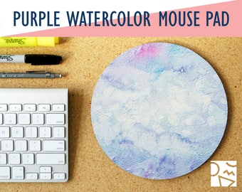 Purple Watercolor Mousepad, Home & Office, Home Office, Office Decor, Gamer Desk, Office Supplies, Student Desk, Work Essentials, Work Desk