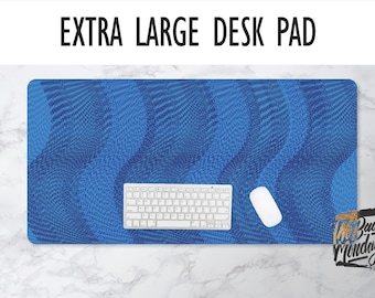 Stipple Stripes Desk Mat, Extended Mouse Pad, Desk Set, Home Office, Office Decor, Trendy Workspace, Gaming Pad, Makeup Mat, Fun Office