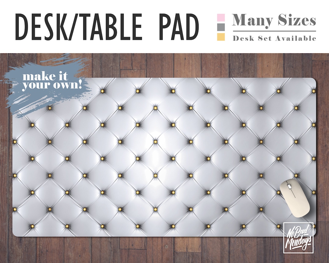 White Padding Print Desk Mat, 3 Sizes, High Quality Digital Print ...