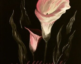 Blushing Calla Lily Gallery Wrap