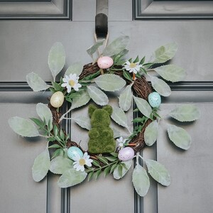Mini Easter Wreath | 8 Inch Wreath | Spring Wreath | 8 inch Easter Wreath | Farmhouse Wreath