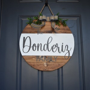 Front Door Decor | Door Hanger | Family Name | Personalized Door Hanger | Door Wreath | Housewarming Gift