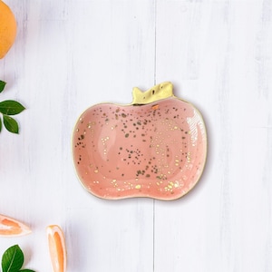 Ceramic / Apple Trinket / Jewelry Storage