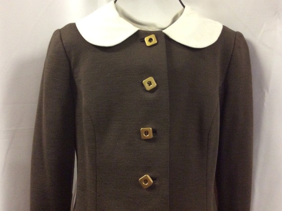 Ensemble Mod 1960 / Ensemble Designer de laine avec veston et pantalon Vintage / Tailleur pour femmes