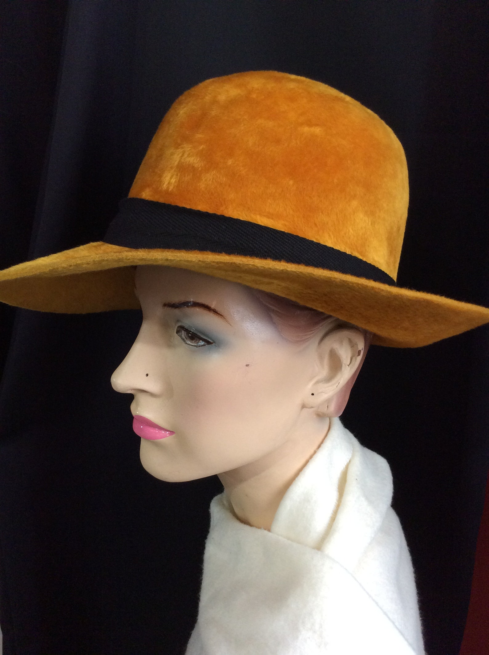 Vintage Herbert Johnson 1970 Funky Fedora Hat Woman /hippie Etsy