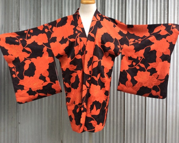 Authentic Japanese Silk Kimono / Haori Silk Floral
