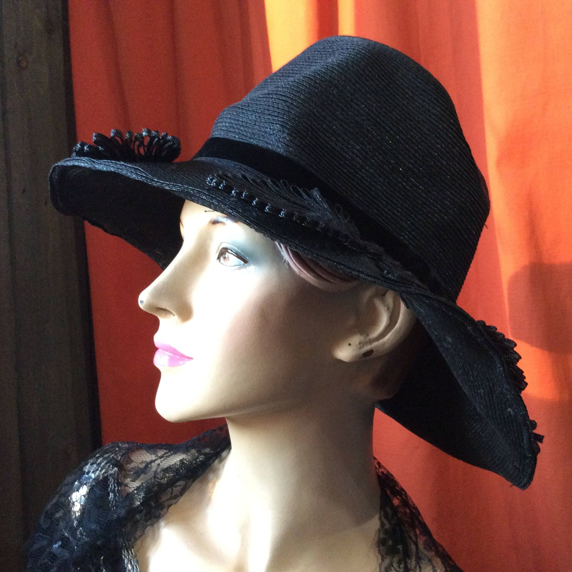 Audrey hepburn black hat Clearance