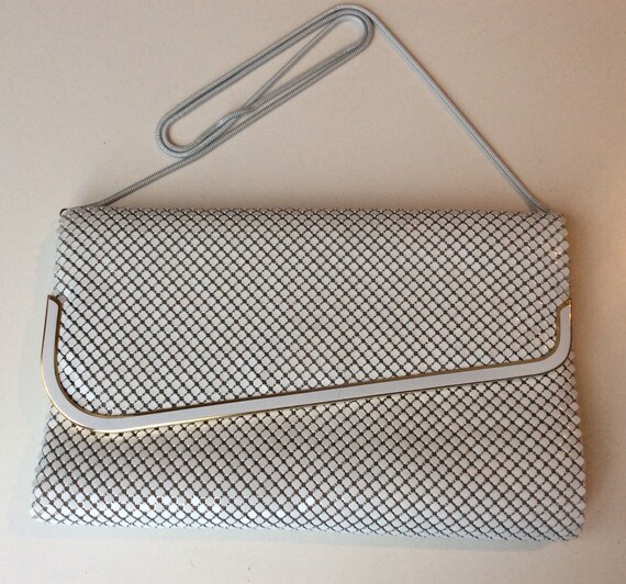 Vintage 1970s Red Metal Mini Disco Bag