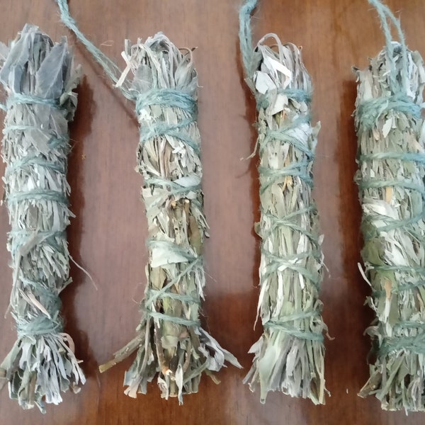 White Willow Smudge Stick - healing native incense cleansing herbs therapists yoga meditation ceremony Saining ethical