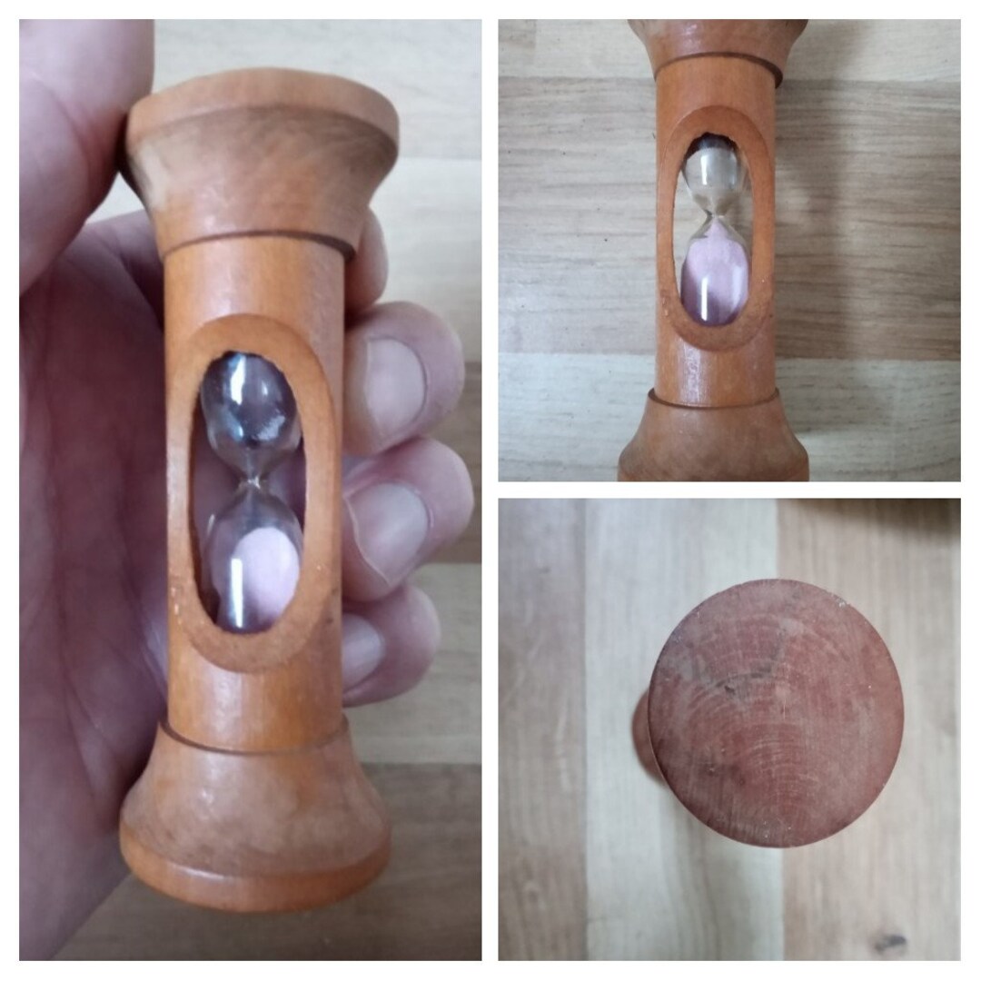 Vintage Egg Timer Wooden Time Eggs Cooking Farmhouse Country Timers ...