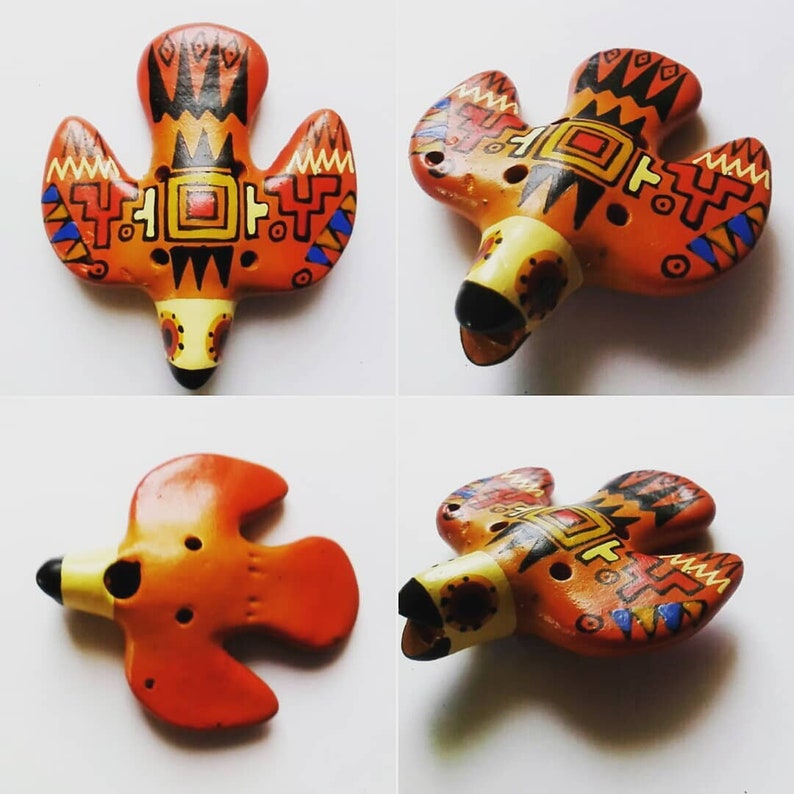 Shamanic Bird Ocarina instrumento musical perú flauta de silbato