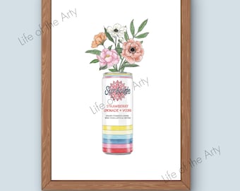 Impression Surfside Strawberry Limonade | Décoration murale