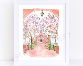 Chapelle Dahlgren | Impression aquarelle
