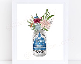 DC Brau Flower Print | Décor mural