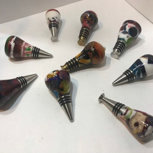 Wine enthusiast Colorful Bottle Stoppers Acrylic