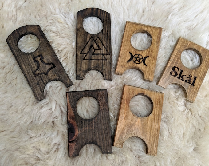 Drinking Horn Stand/wood Drinking Horn Stand Etsy