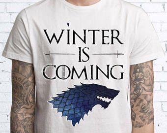 Game of Thrones Funny - Winter is Coming Tee Shirt Mens Womens T-shirts FEA336