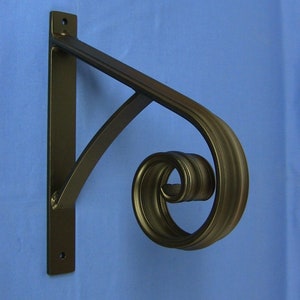 1 Step black SAFETY Handrail, one step hand rail for outdoor or indoor stairs, Railing, Wrought Iron, , Victorian, metal