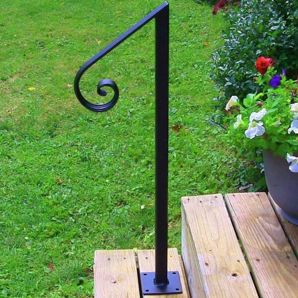 Decorative Steel Railing Wrought Iron Handrail Metal Safety Rail *Strong and Sturdy* Handmade