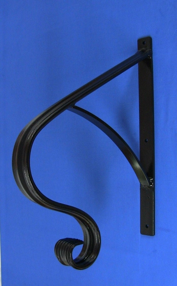 Handrail For 1 Or 2 Step Wrought Iron Grab Rail Solid Steel Etsy