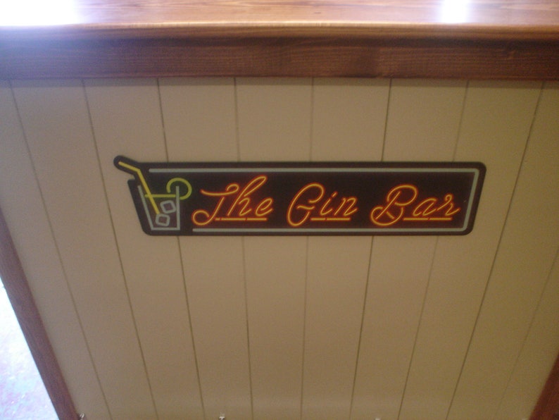 Bespoke Home Gin Bar/cocktail Bar/ Fully Assembled / Solid Etsy UK