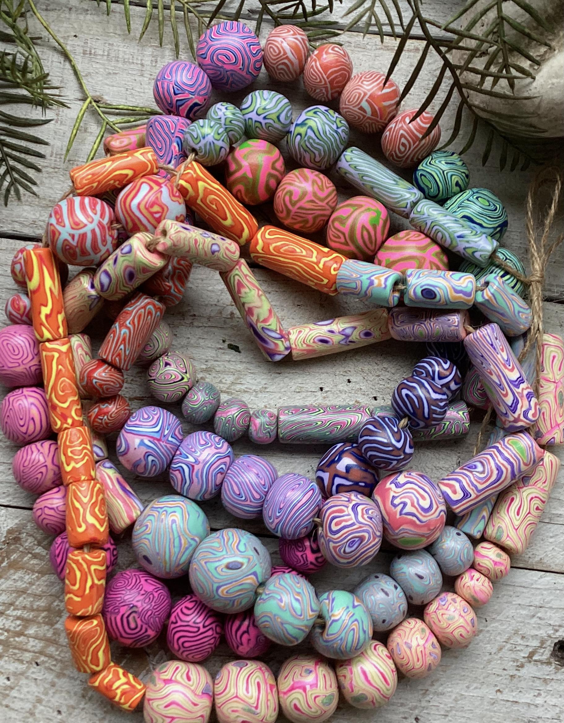 Pre-Maze Test Beads: Polymer Clay Jewelry Making Beads