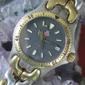 Vintage Tag Heuer S95 213M Ladies Stainless Steel Quartz Sport Watch w/Date