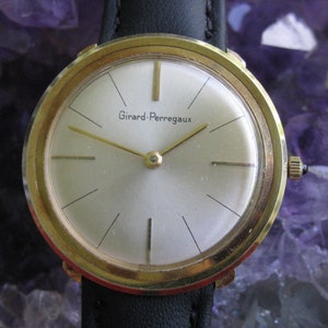 Vintage Girard Perregaux 14k Solid Yellow Gold Manual Wind Wrist Watch