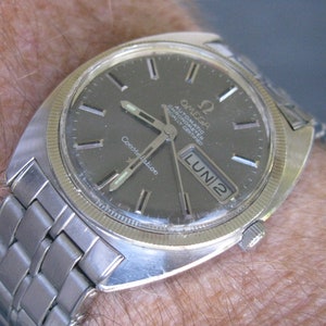 Vintage Omega Constellation Chronometer Stainless Steel Automatic Wrist Watch
