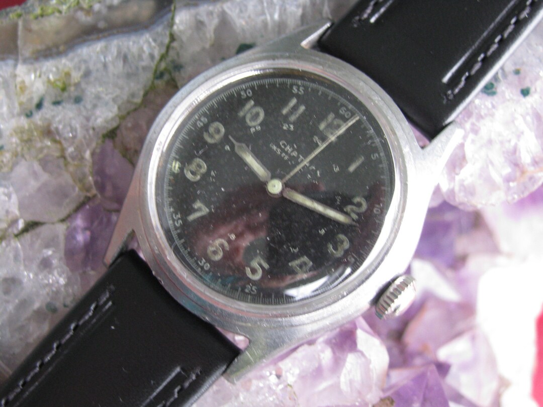 Chatham Instrument by Zenith Vintage Stainless Steel Military Style ...