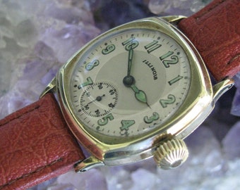 Vintage Illinois 14K Yellow Gold Filled Wrist Watch