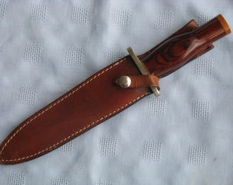 Frank Gamble Custom Handmade Hunting/Fighting Knife w/Sheath
