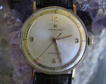 HAMILTON Vintage 10K Walzvergoldung Automatik Armbanduhr