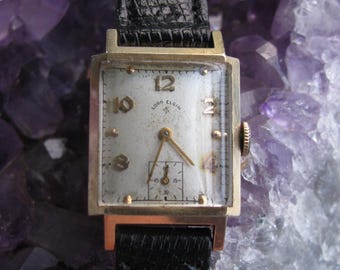 Lord Elgin Vintage 14K Yellow Gold Wrist Watch