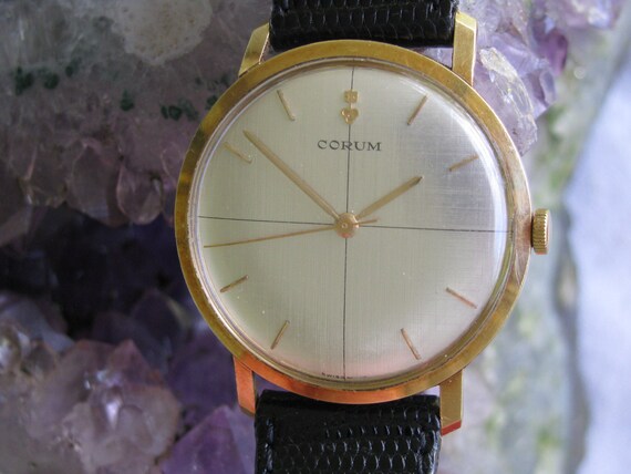 Corum Vintage 18k Yellow Gold Manual Wind Wrist W… - image 2