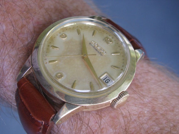 Movado Vintage 14K Gold Automatic Date Wrist Watch HEAVY 3/4 | Etsy Ireland