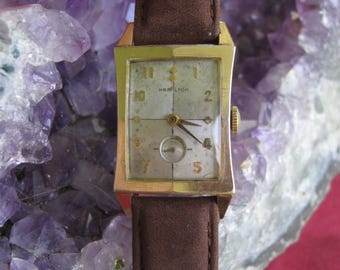 Hamilton Vintage ERROL 10k Yellow Gold Filled 22 Jewel Manual Wind Wrist Watch