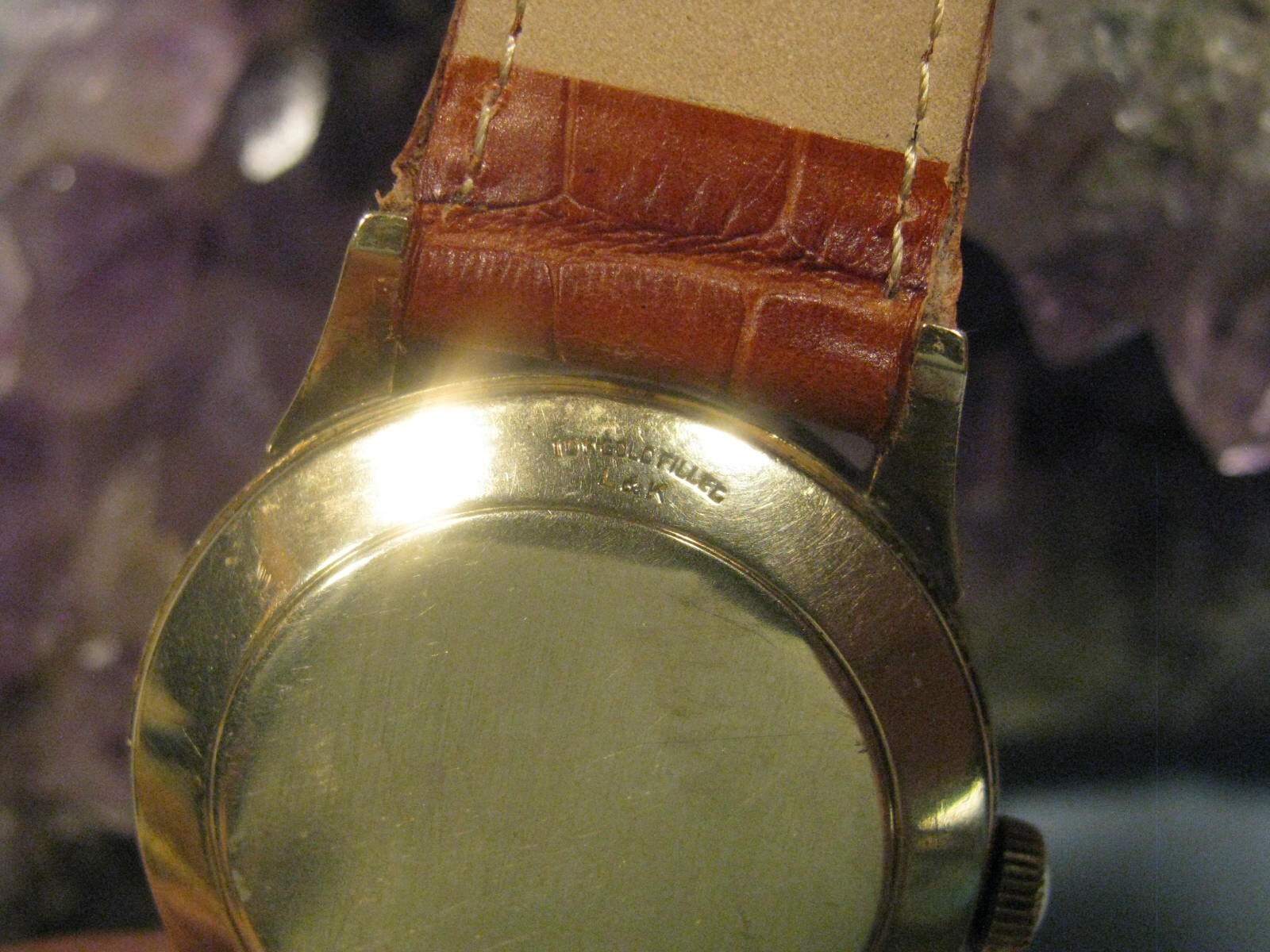 Vintage 10k Gold Filled Hampden Automatic Wrist Watch W/date 