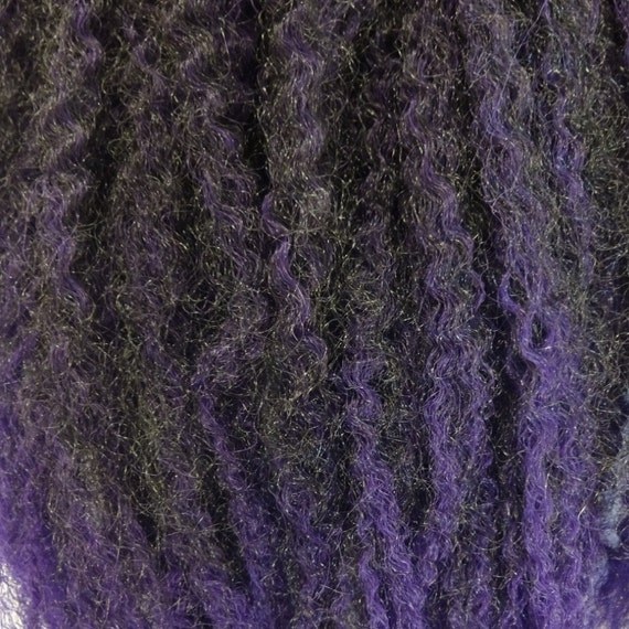 Marley Braid Kanekalon Hair Extensions Black Orchid With Deep Etsy
