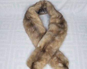 Vintage blonde mink fur collarVintage 1940s1950s mink fur collarclip on blond mink fur collar vintage clip on blond mink fur collar